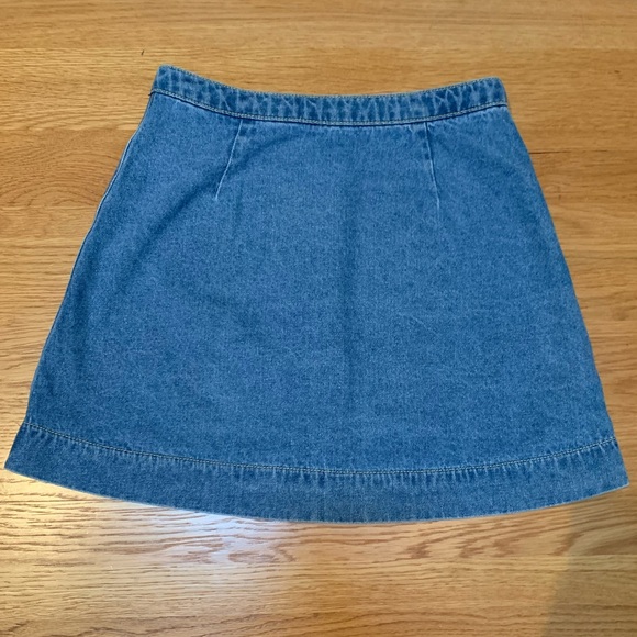button up denim skirt - Picture 2 of 5